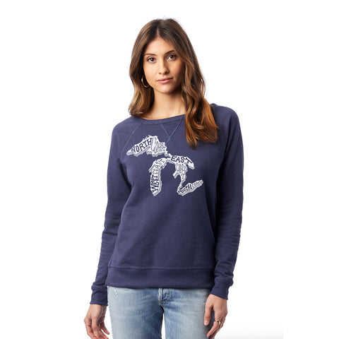 Most Coast Ladies Vintage French Terry Sweatshirt