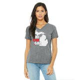 MI CHI GAN Ladies Relaxed Fit V-Neck T-Shirt