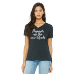Pajamas are the New Black Ladies Relaxed Fit V-Neck T-Shirt