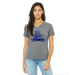 Road Trip Ladies Relaxed Fit V-Neck T-Shirt